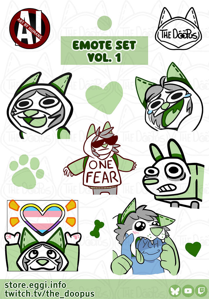 Doop Emote set vol.1 product image (1)
