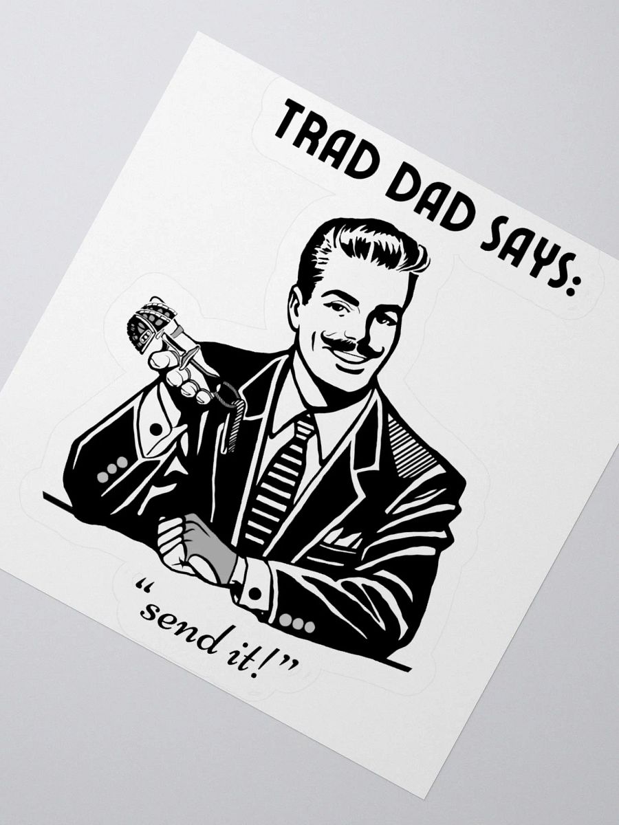 Trad Dad - Kiss-Cut Silhouette Sticker product image (6)
