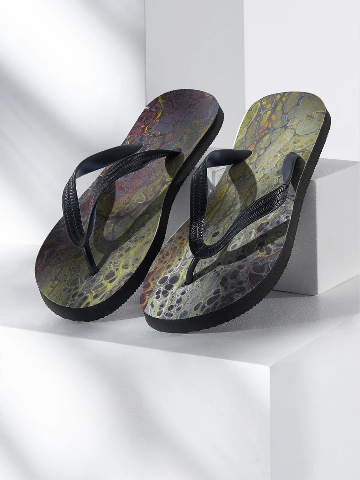 Amphibian 02 - Abstract Acrylic Pour Print, Flip-Flops product image (1)