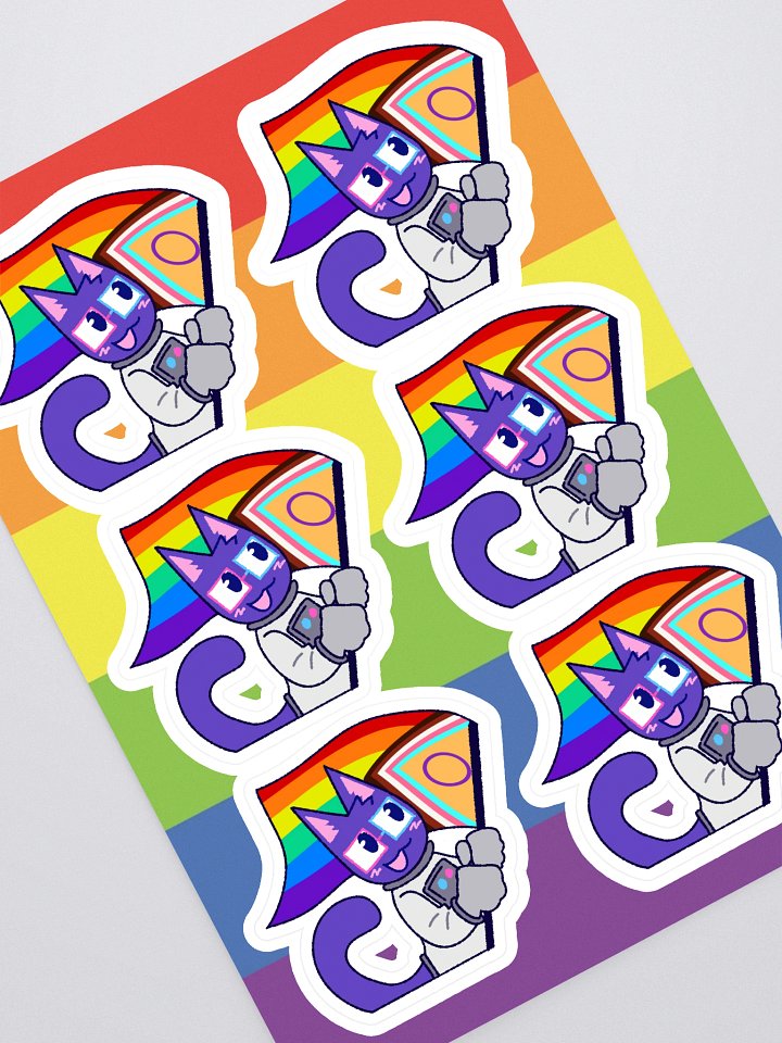 LGBTQIA+ pride kaykay sticker sheet product image (1)