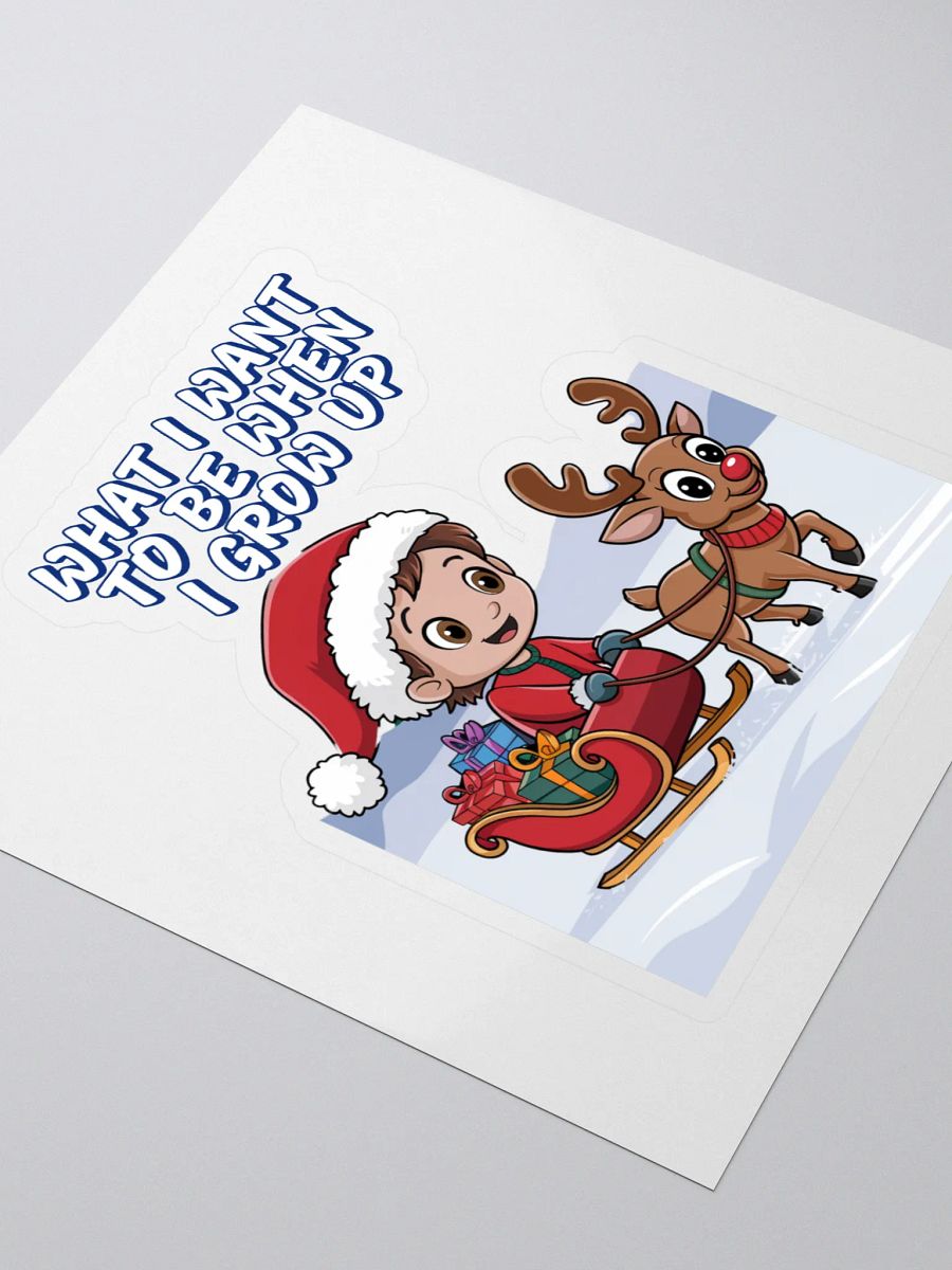 What I Want To Be When I Grow Up - Young Santa Sticker product image (3)