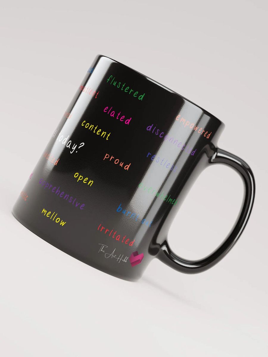 Feeling Words Mug in Black product image (3)