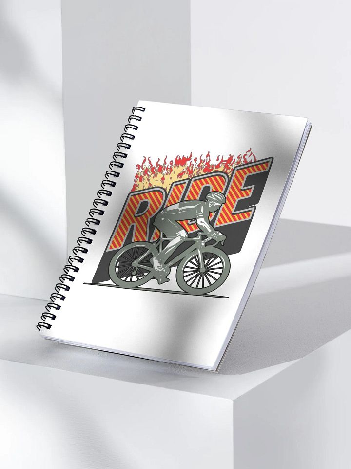 Ride Cycling Fiery Spiral Notebook product image (2)