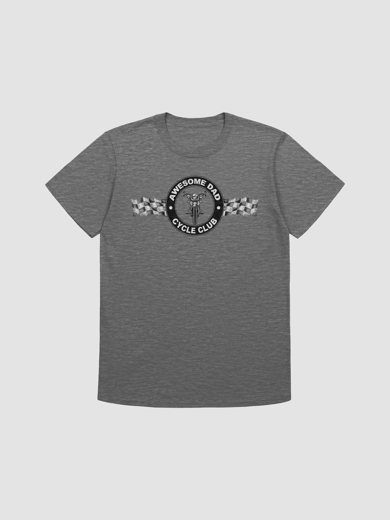 Biker Dad Riding With The Cycle Club Under The Checkered Flag Gifts for Dads T-shirt product image (1)
