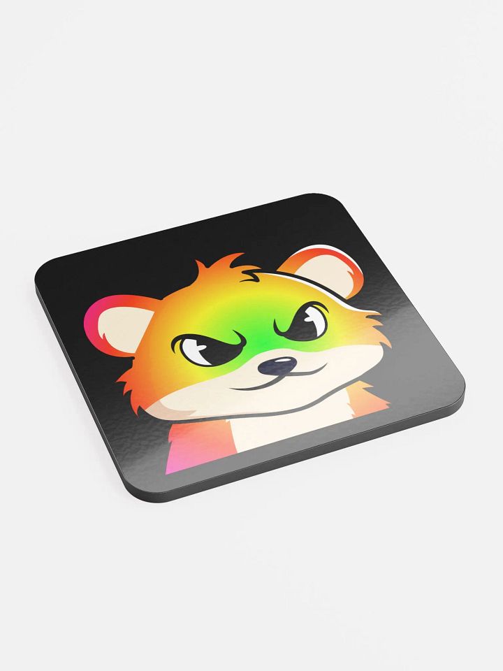 Party Glossed Cork Coaster (Black) product image (2)