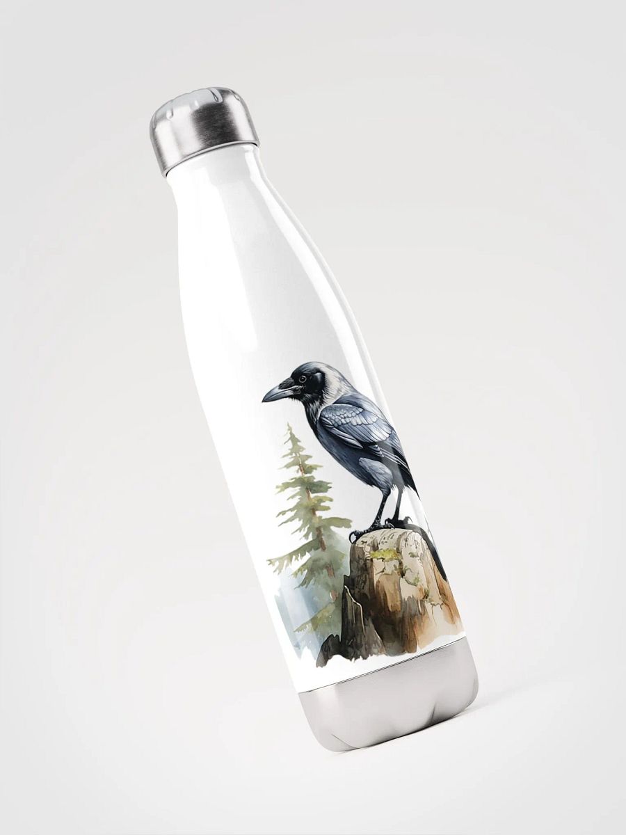 Ultimate Nordic Forest Crow Water Bottle product image (3)