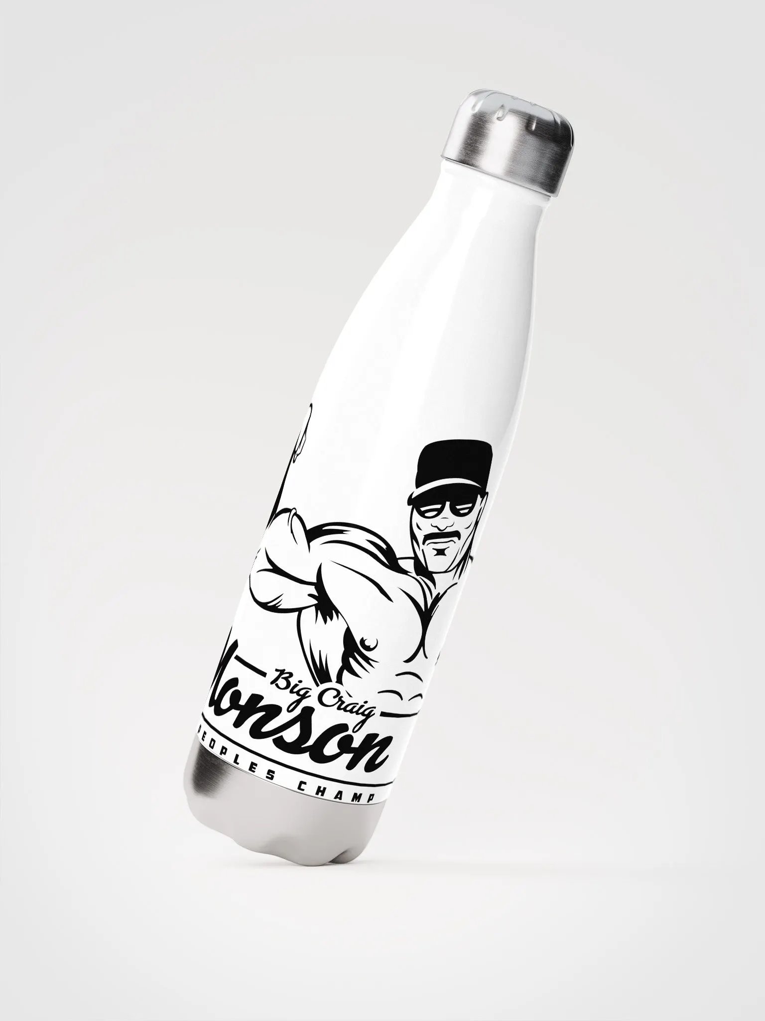 Big Craig Monson The Peoples Champ Stainless Steel 17oz Water Bottle product image (2)
