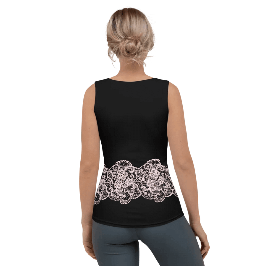 Lace Pink Premium Sleeveless T-Shirt product image (4)
