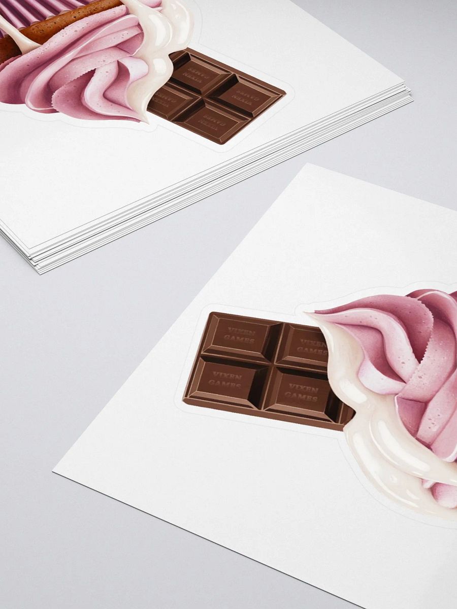 Chocolate in the pink Vinyl Sticker product image (4)