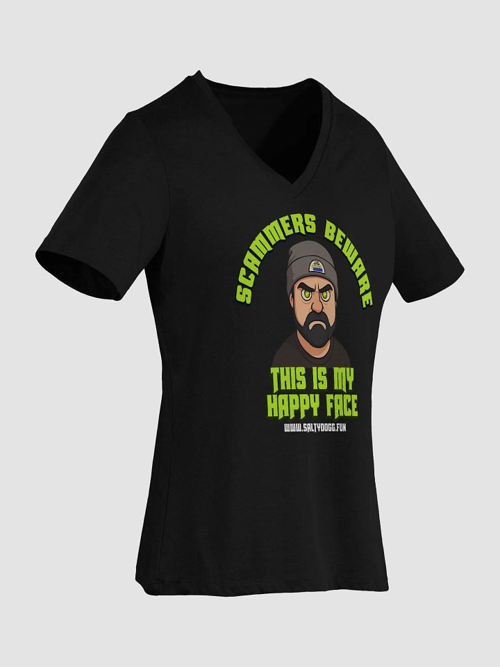 Scammers Beware V Neck Ladies T-Shirt product image (12)