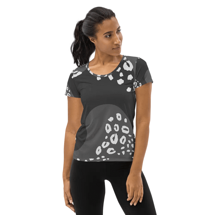 Grey Animal Print Women's Sports Tee product image (1)