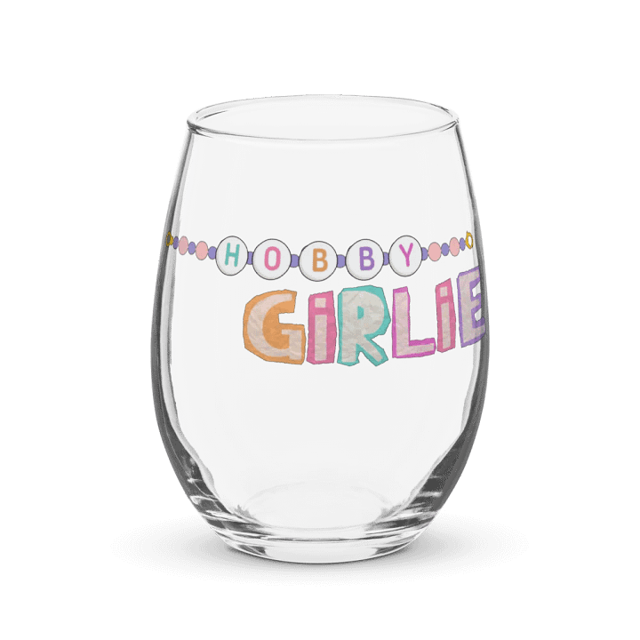 Hobby Girlie Stemless Wine Glass product image (1)