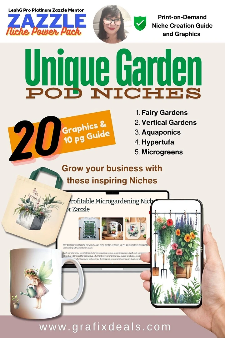 Print on Demand Trends! Gardening Niche for Zazzle | 20 Commercial Clipart Graphics and POD Guide product image (1)