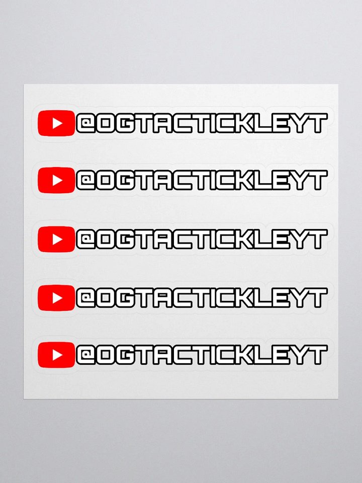 OGTACTICKLEYT Sticker Sheet product image (1)