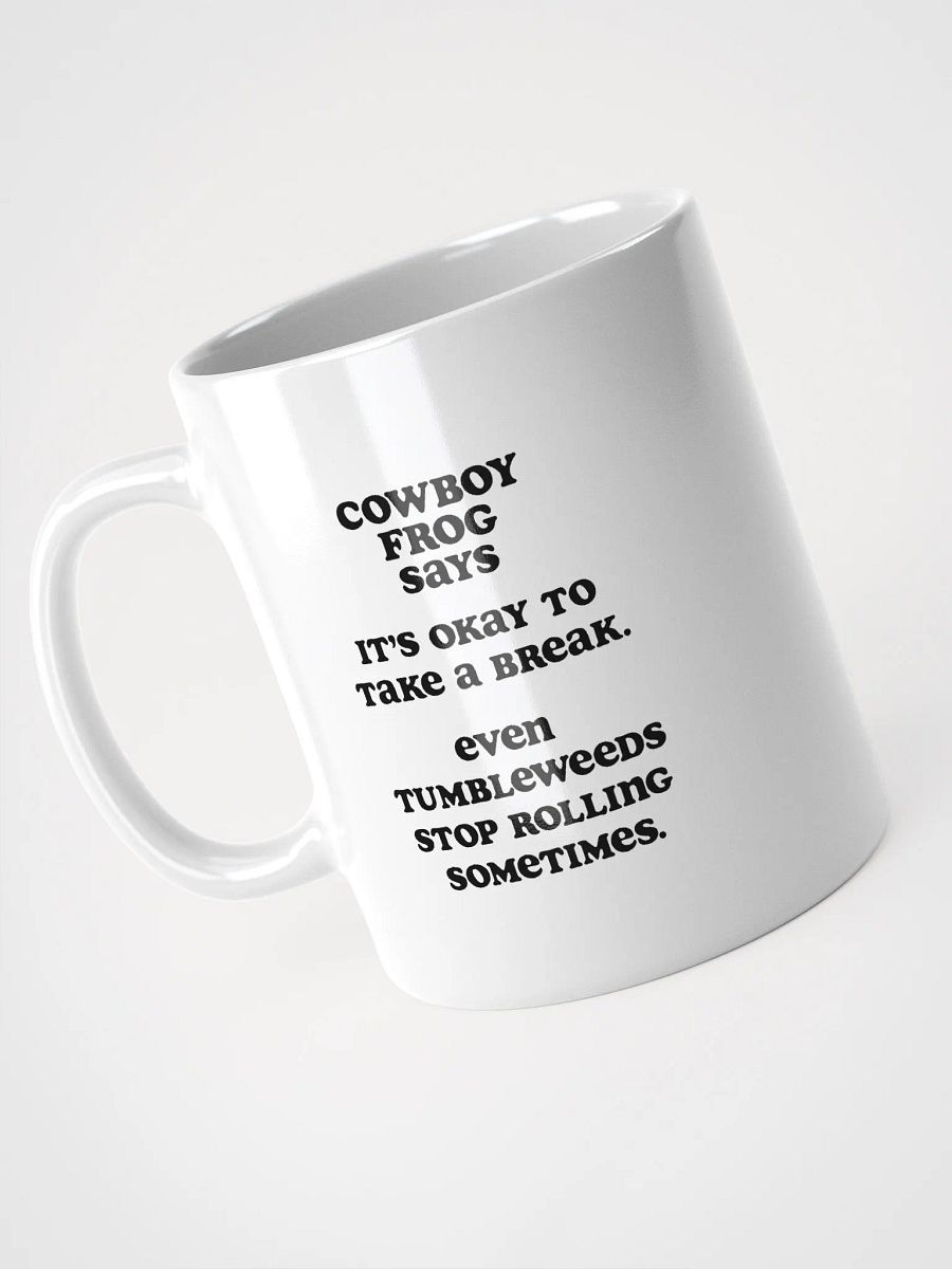 Cowboy Frog - Tumbleweeds Mug White product image (4)
