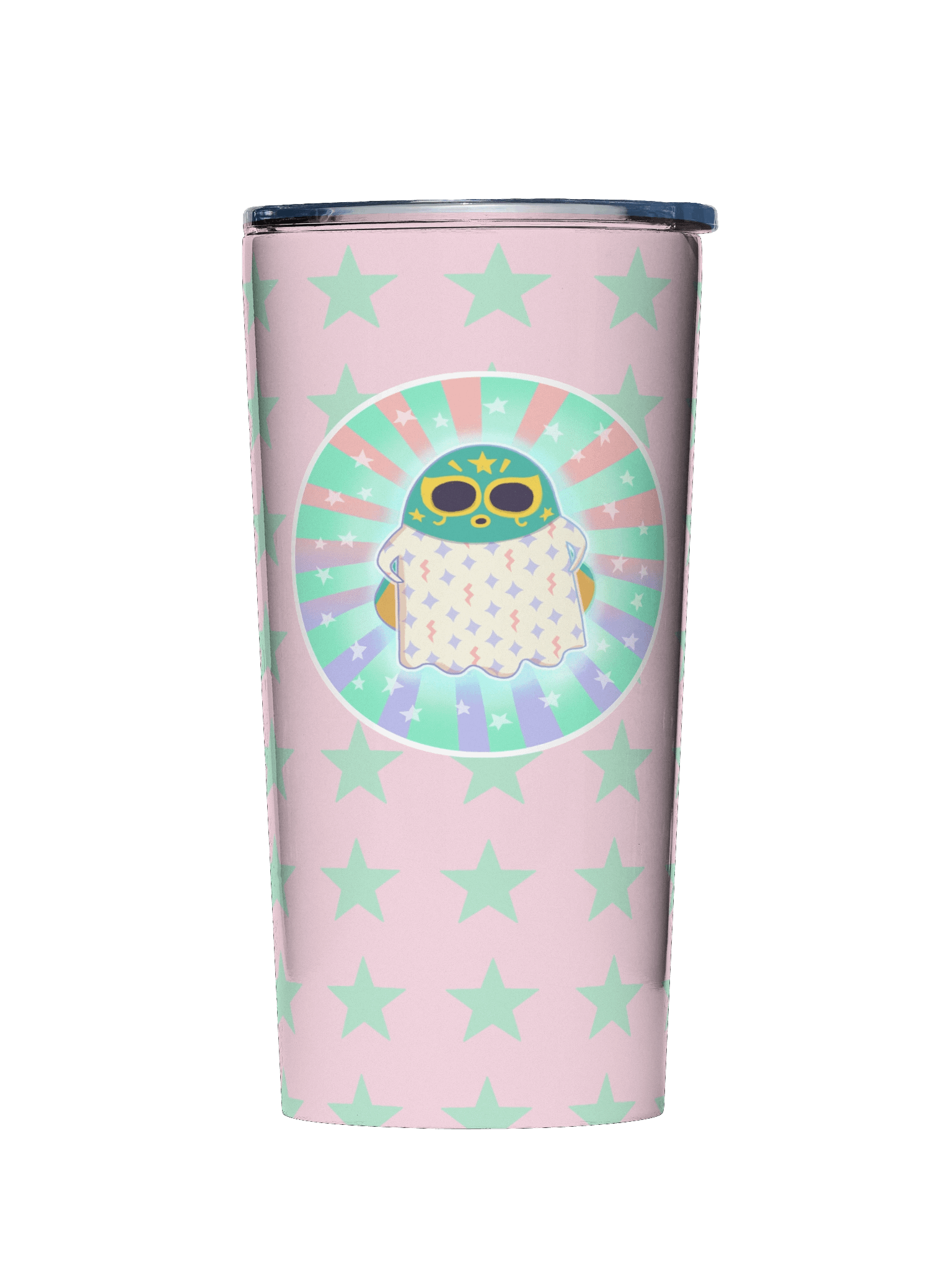 Pastel Little Ghost Luchador - Stainless Steel Tumbler product image (3)
