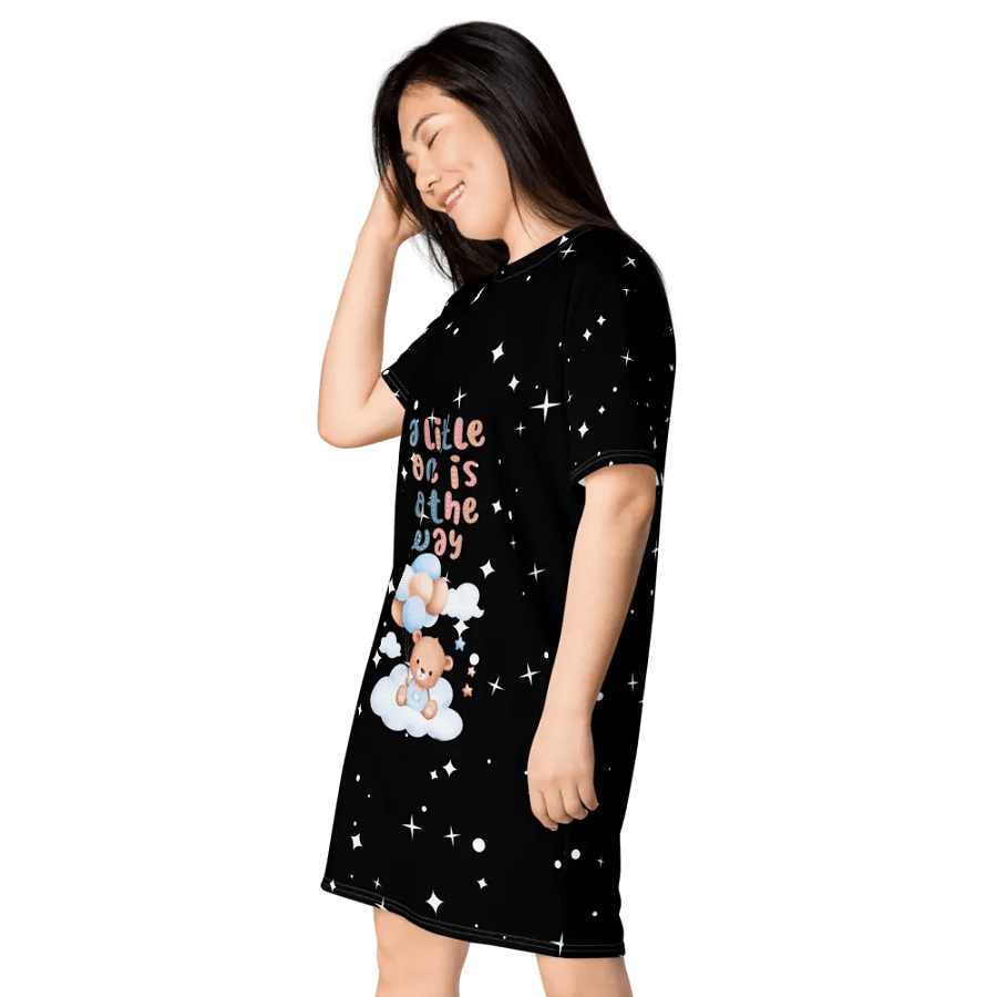 A Little One is on the Way – Teddy Bear T-Shirt Dress product image (3)
