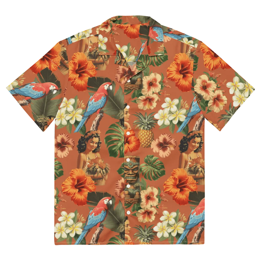Vintage Tiki Hawaiian Shirt product image (3)