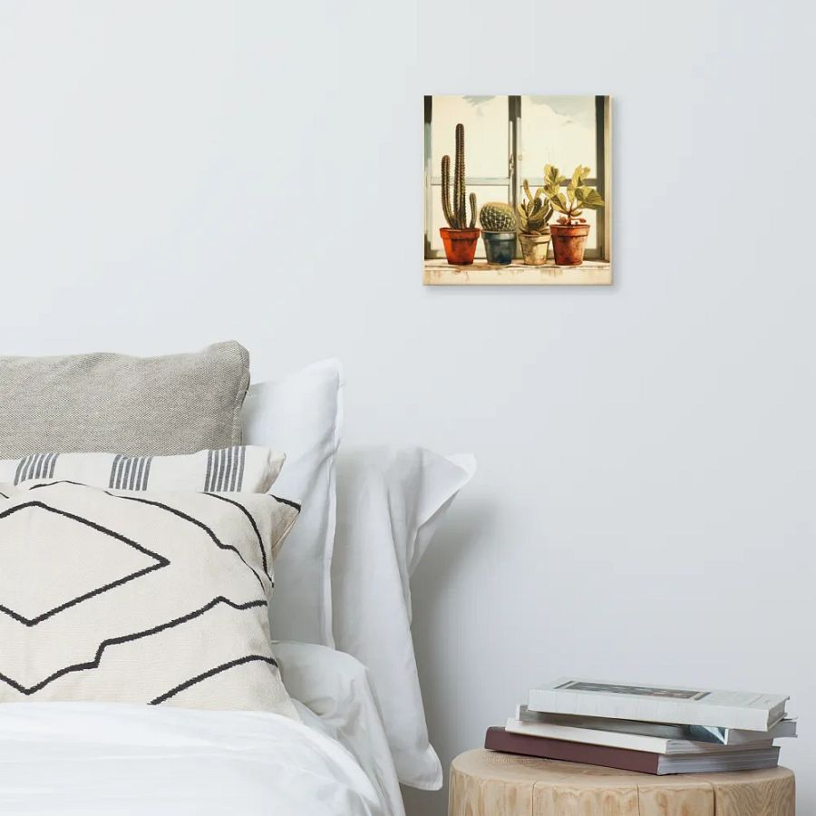 Art2401-04 Potted Plants Still Life - Canvas Print - sm product image (3)