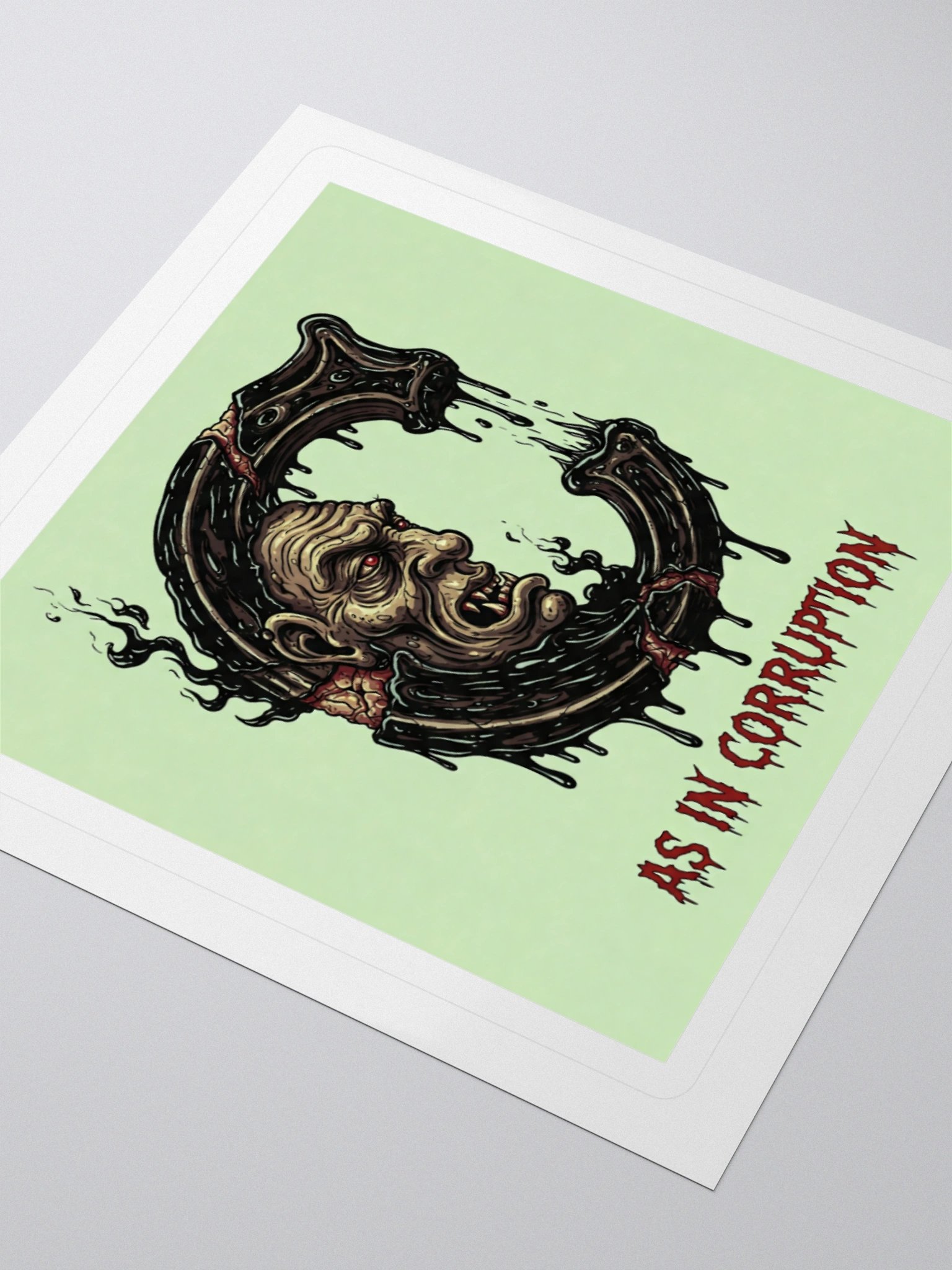 C as in corruption stickers by dark alphabet product image (7)