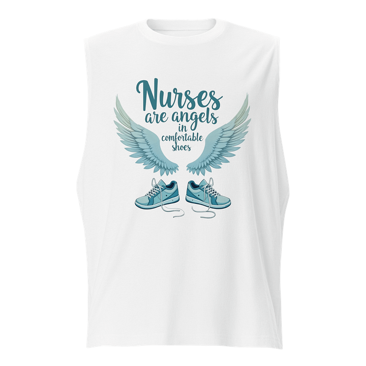 Angel Wings Nurses Muscle Tank product image (5)