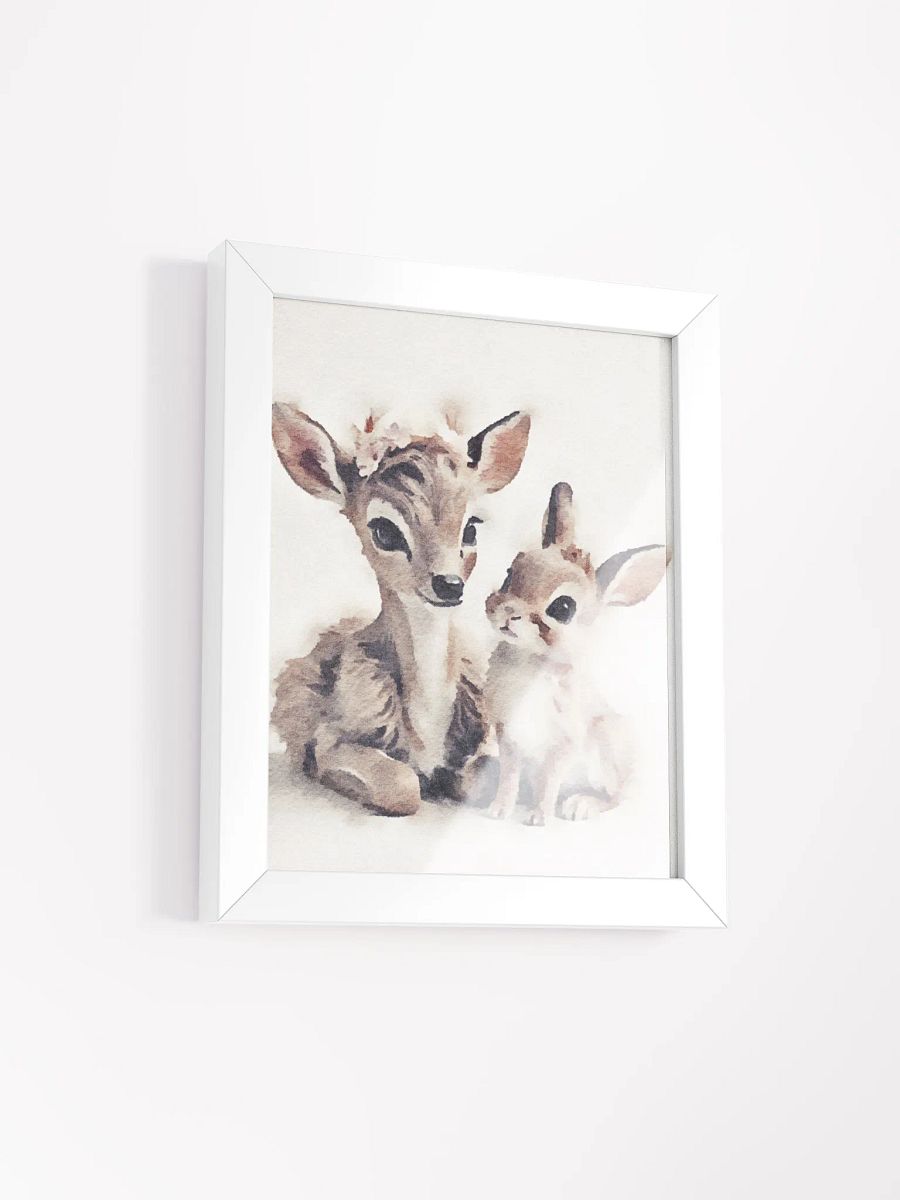 Fawn and Bunny Companions Watercolor Print product image (38)