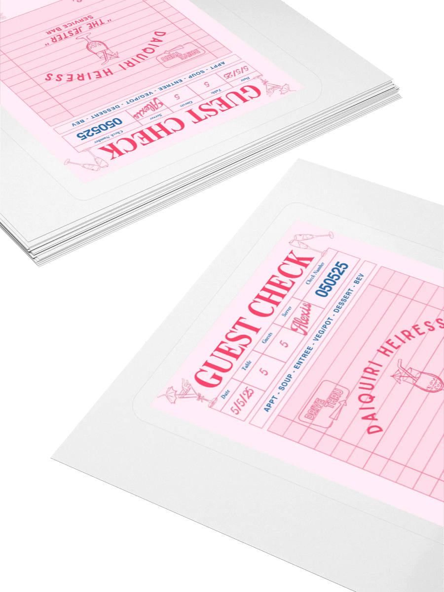 CHECK PLEASE! DAIQUIRI STICKER product image (12)