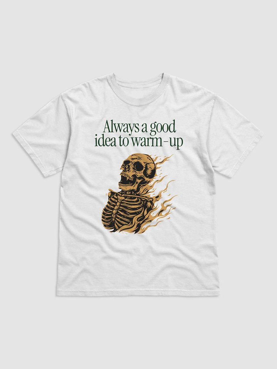 Flaming Skeleton Warm-Up Tee product image (4)