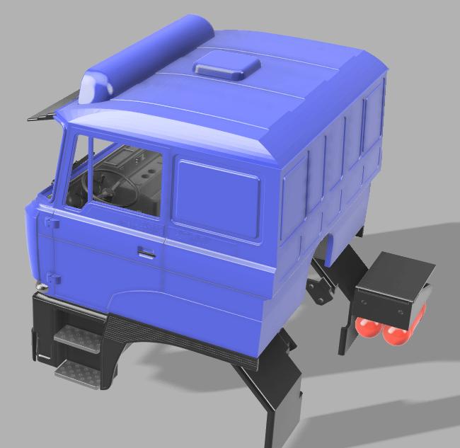 stl files for 1/14 Daf 2800 cab product image (2)