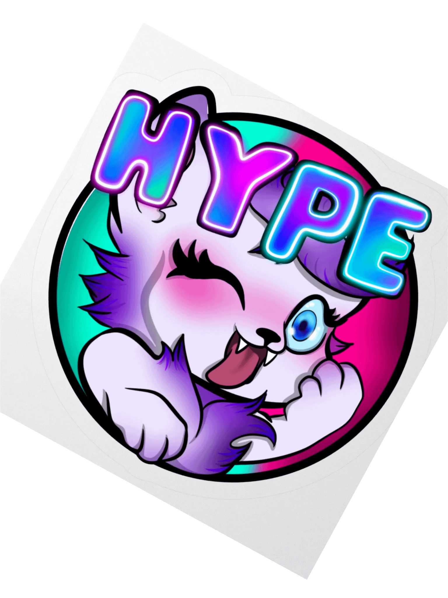 Neon HYPE Kiss Cut Stickers product image (8)