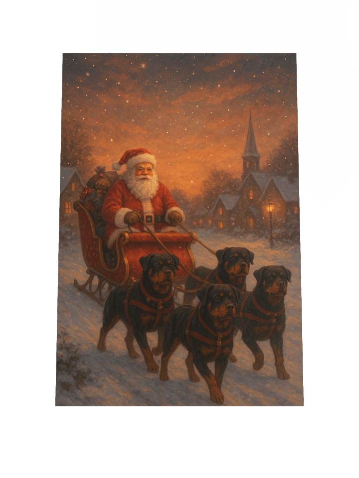 Rottweiler's Christmas Eve Poster product image (2)