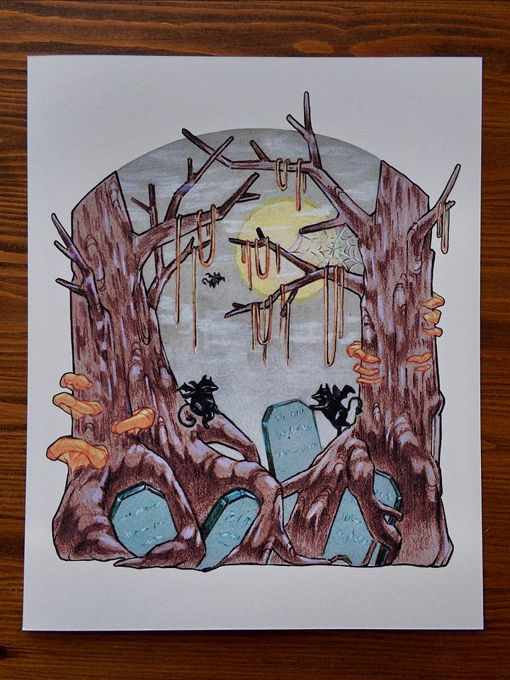 Overgrown Cemetery Print product image (2)