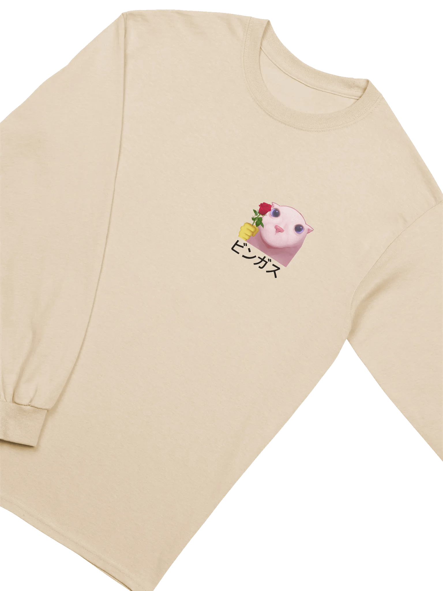 Rose Bingus Cotton Long Sleeve T-Shirt product image (3)