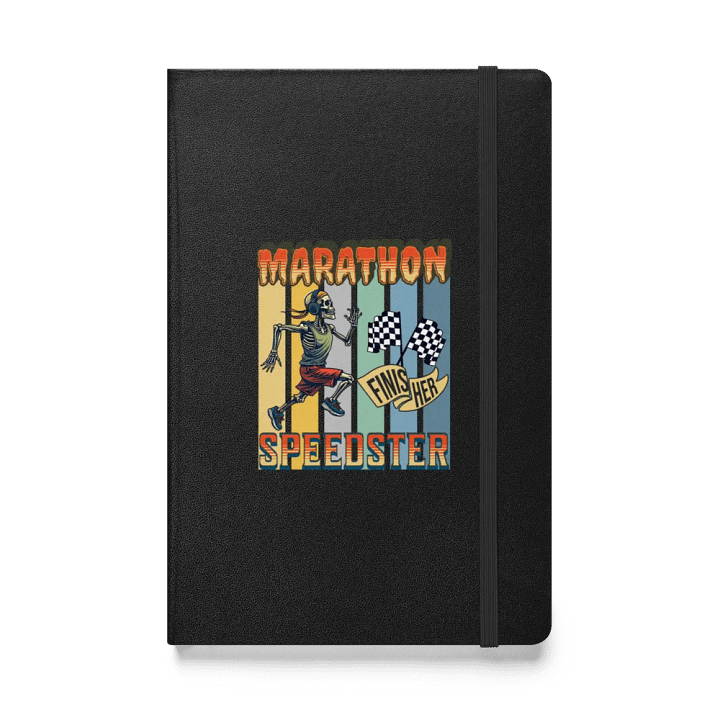 Marathon Speedster Skeleton Running Hardcover Notebook product image (1)