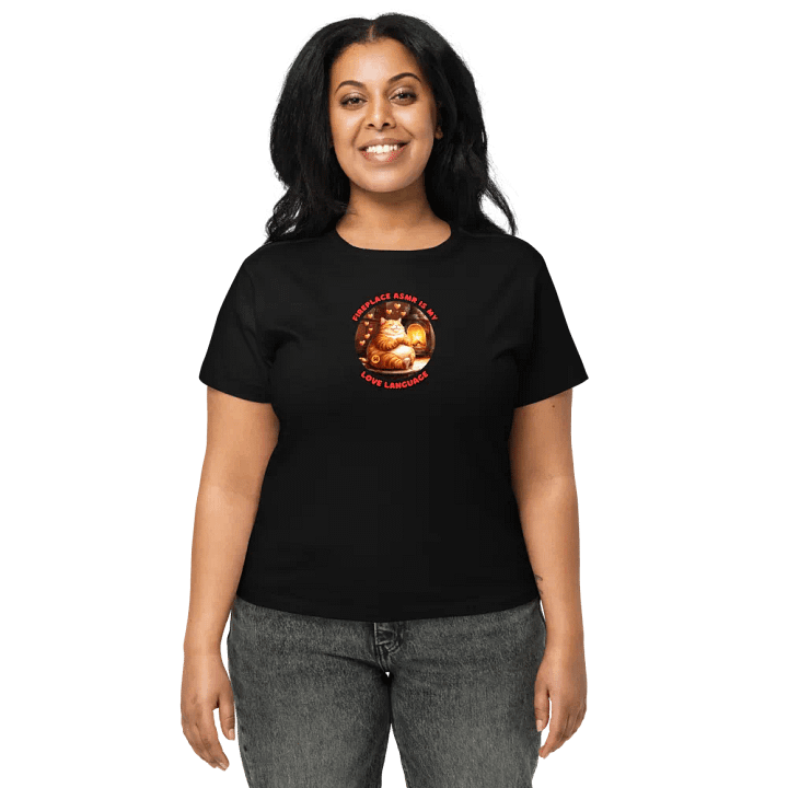 Cozy Cat - Fireplace ASMR is my Love Language | High Waisted Tee product image (2)