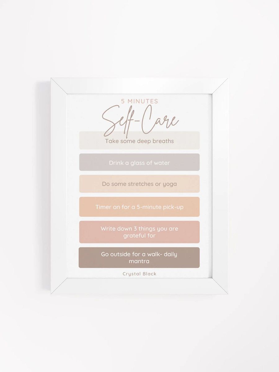 5-Minute Self-Care Routine Poster product image (22)