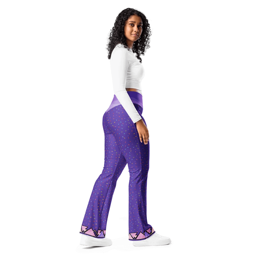 Purple Confetti Dream Flare Leggings product image (4)