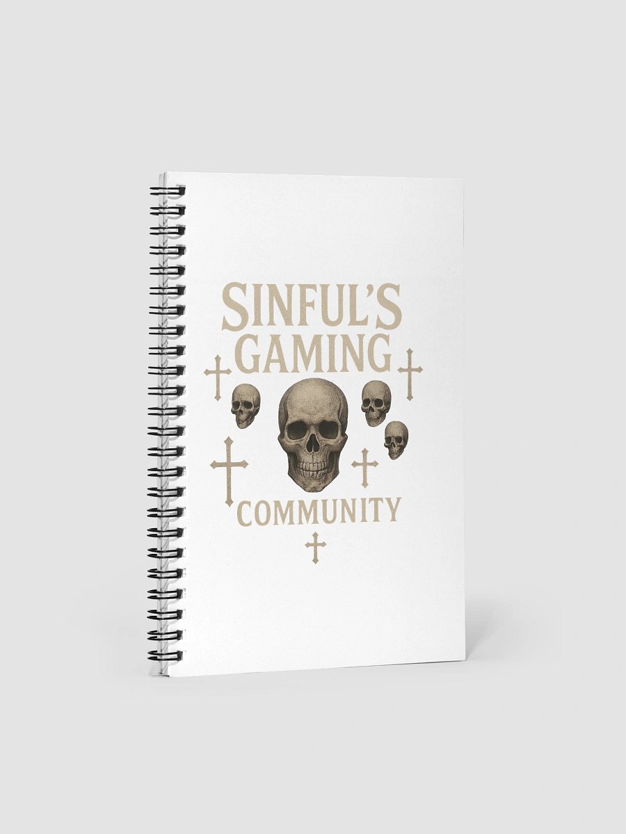 Sinful Gaming Spiral Notebook product image (1)