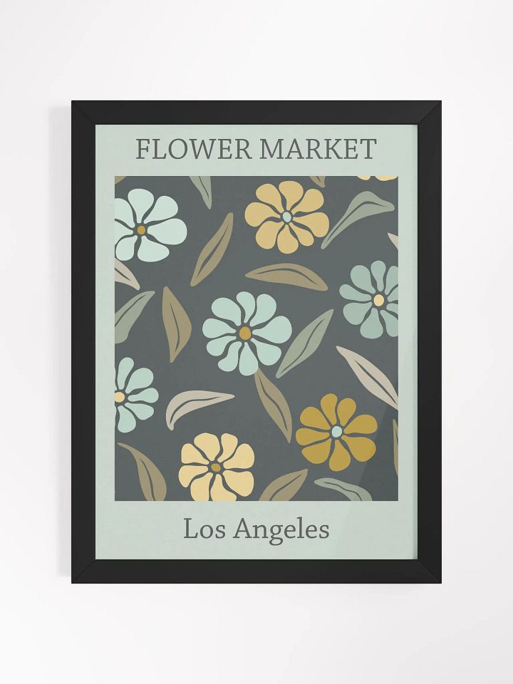Flower Market Los Angeles - Framed Poster product image (1)