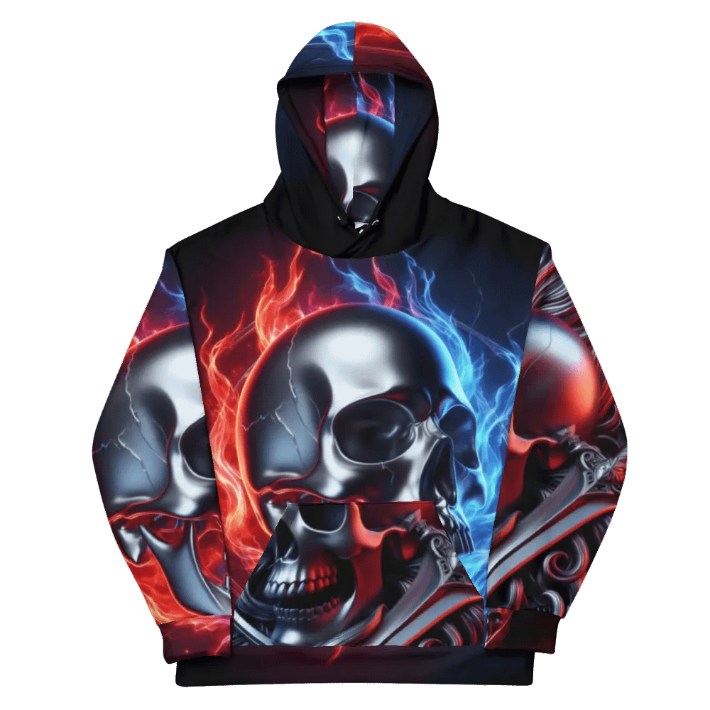 Inferno Reflection - Unisex Skull Hoodie #11 product image (11)