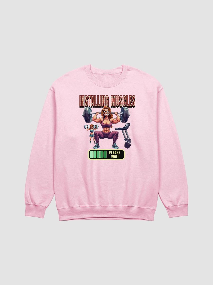 Installing Muscles Weightlifting Female Crewneck Sweatshirt product image (7)
