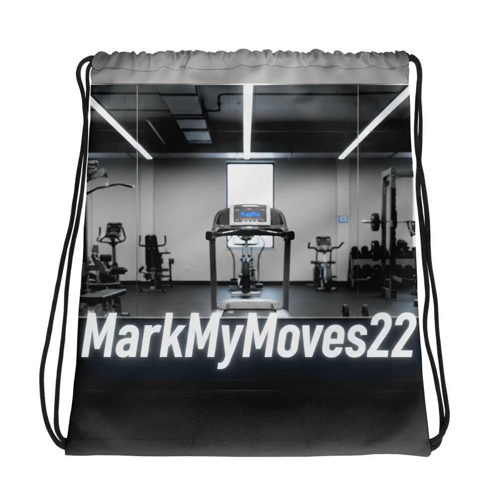 MarkMyMoves Reflective Gym Vibes Drawstring Bag product image (1)