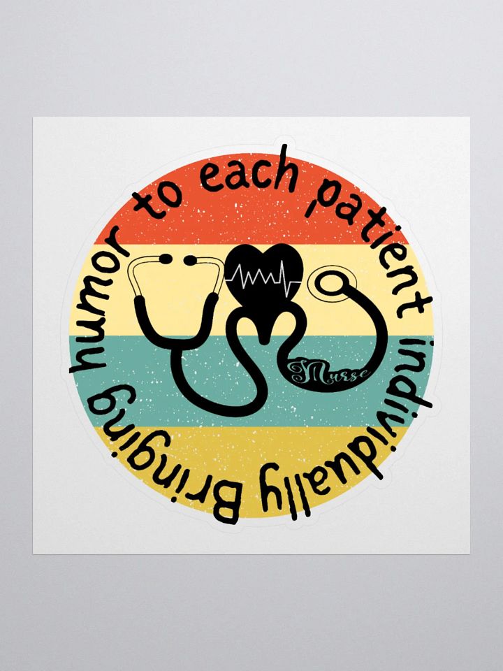 Bringing humor to each patient individually Sticker product image (1)