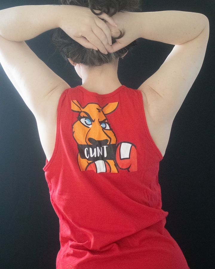 TiaLaughs RooRage Singlet Top Uncensored Back Only product image (1)