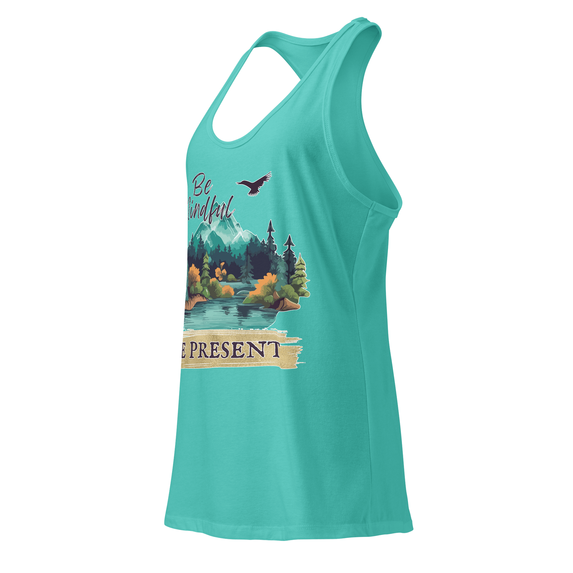 Be Mindful Be Present Racerback Tank Top product image (19)