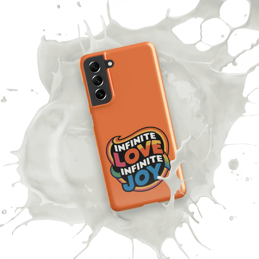 Infinite Love Infinite Joy Snap Case for Samsung (Orange) product image (10)
