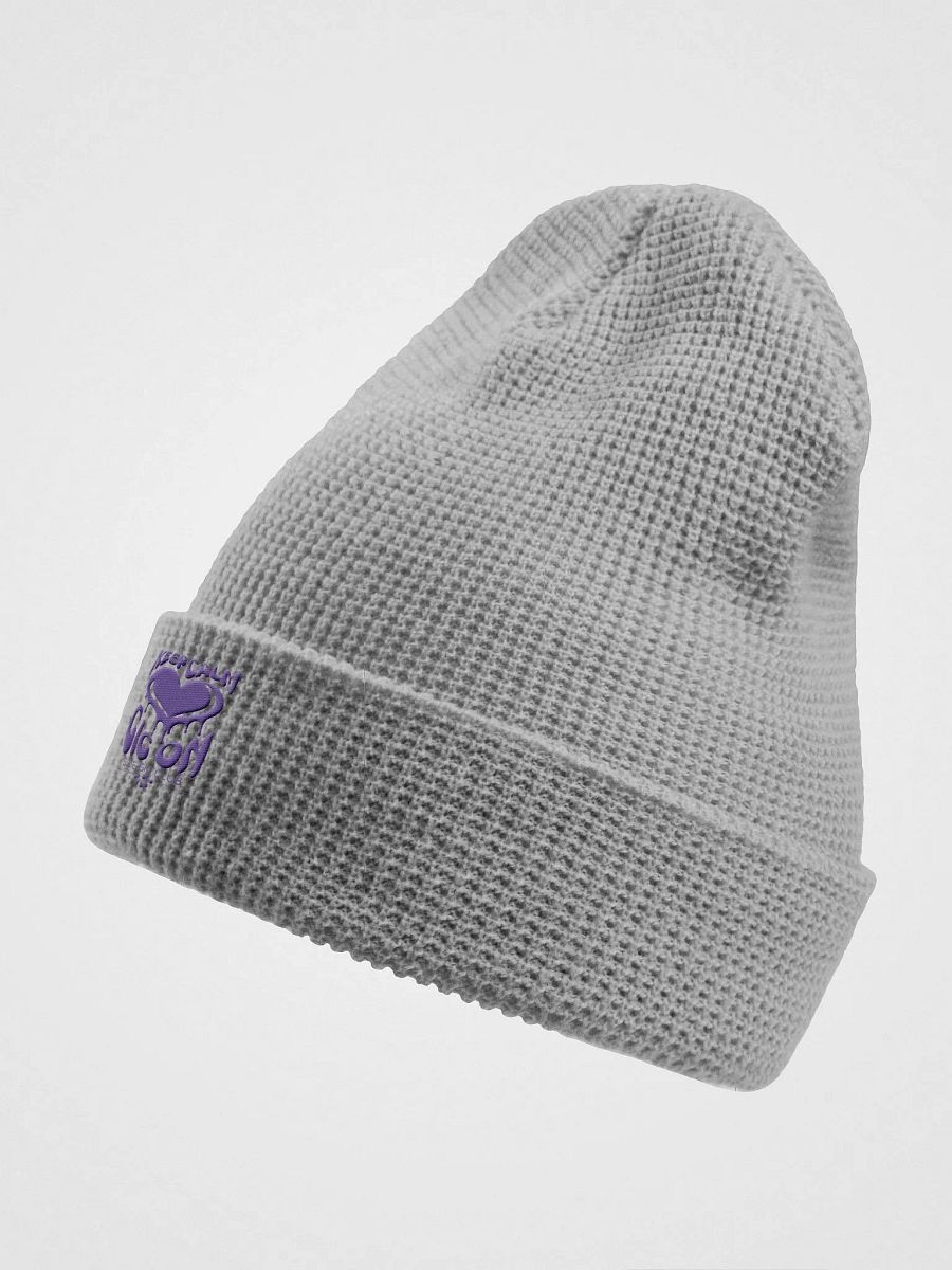 Keep Calm, Gig On Side-Gig Club Waffle Knit Beanie in Purple product image (6)