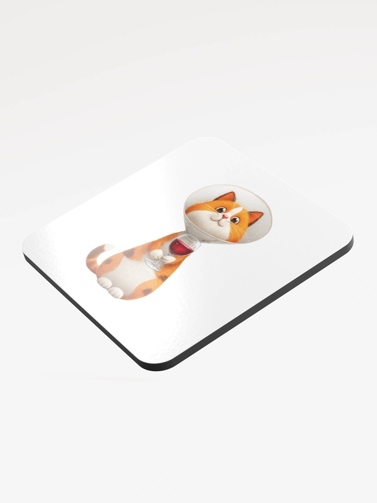 Sippin’ Through the Struggle: Calico Cat in a Cone with Cabernet product image (3)