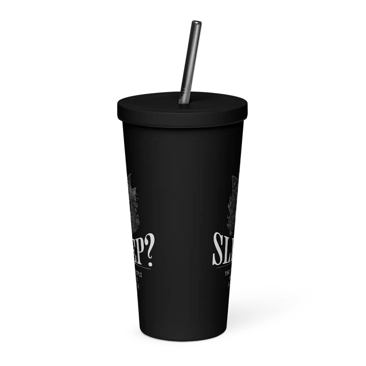 Sleepless Hustle: Intense Cat Eyes Insulated Tumbler product image (2)