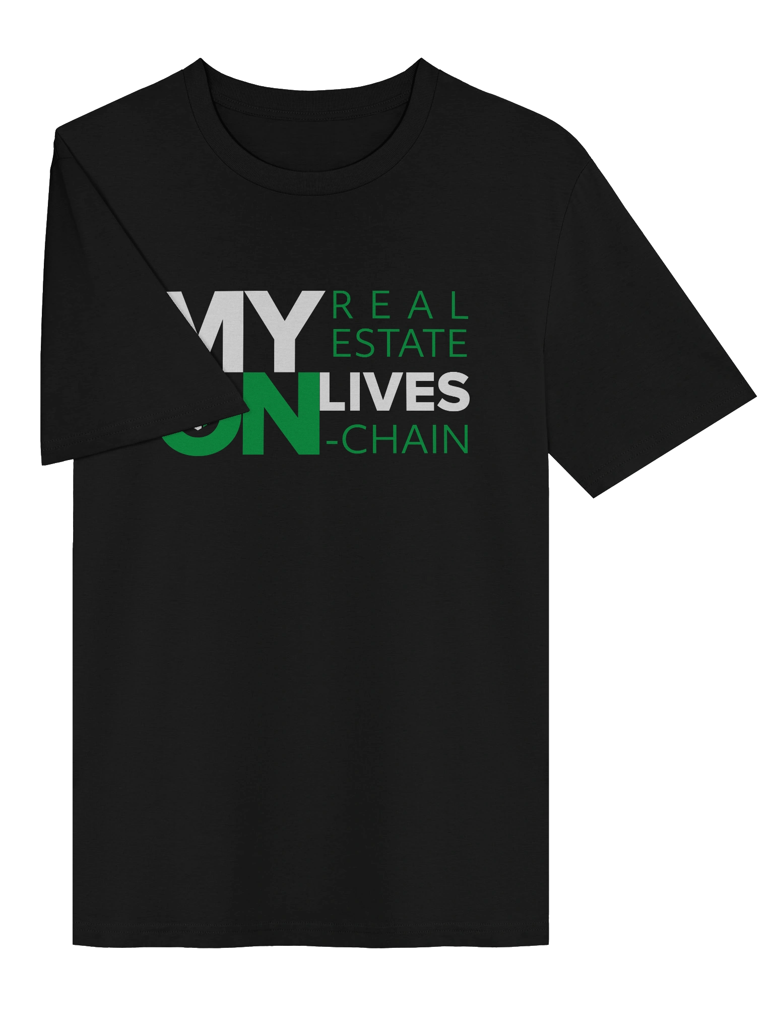 E-Estate “My Real Estate Lives On-Chain” Statement Tee (Unisex) product image (3)